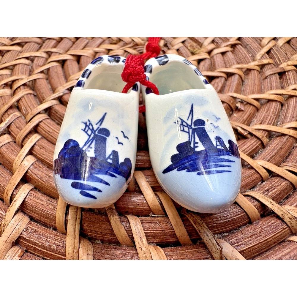 Mini Delft Blue Holland Shoes Windmills